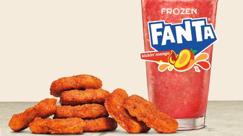 Burger King Fiery Nuggets and Frozen Fanta Kickin Mango