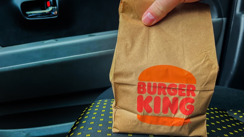 burger king takeout bag