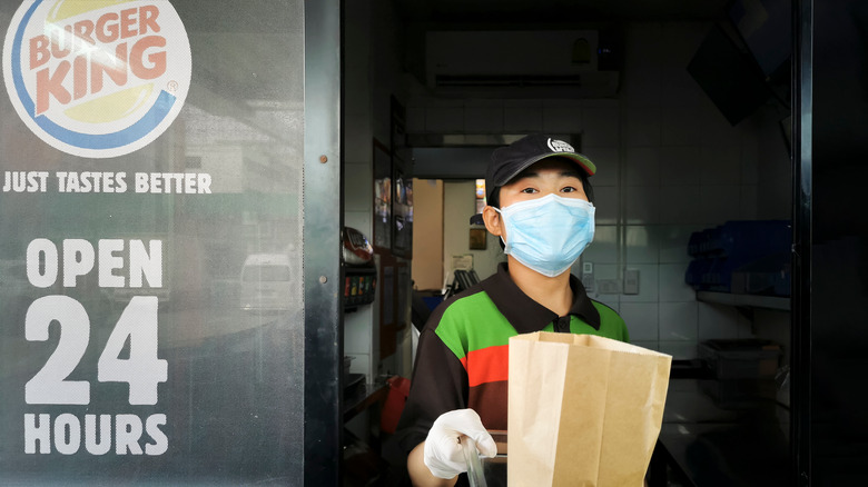 Service at Japanese Burger King