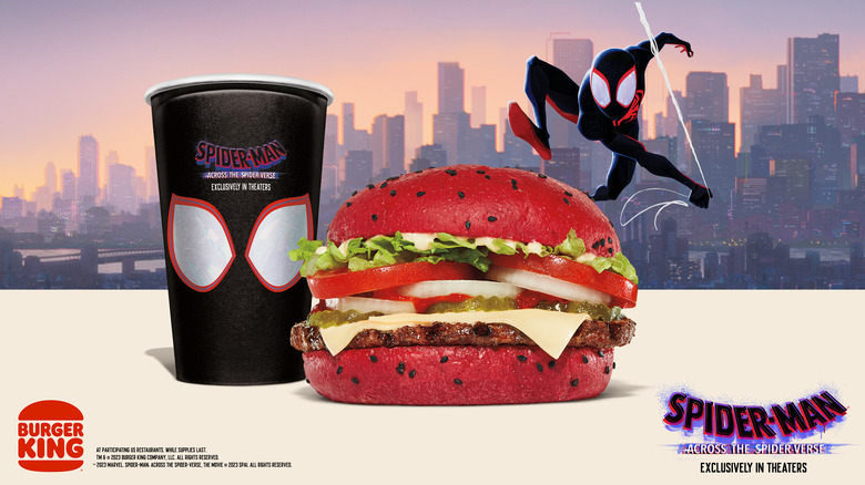 Burger King Spider-Verse Whopper burger