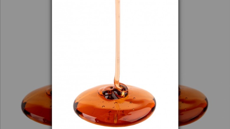 caramelized sugar sauce dripping down