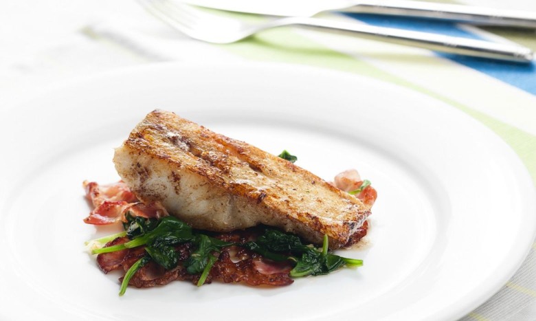 Butter and Herb Basted Lake Raised Tilapia, Roasted Beet, Arugula, and Basil Salad