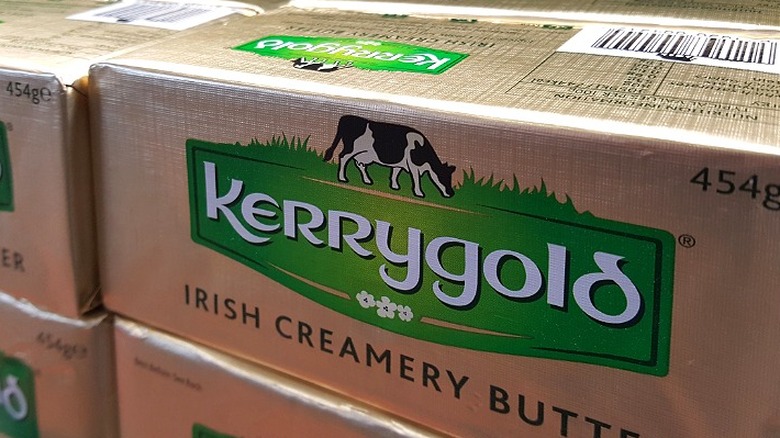 Kerrygold butter sticks stacked