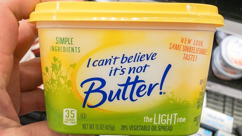 I Can't Believe It's Not Butter container