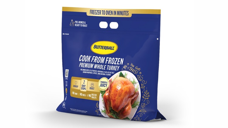 Butterball cook-from-frozen turkey package