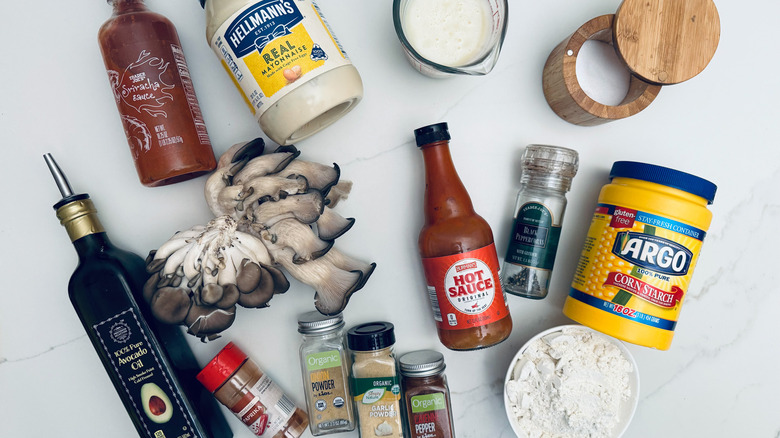 buttermilk fried oyster mushroom ingredients