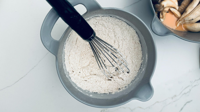 spiced flour mixture in bowl