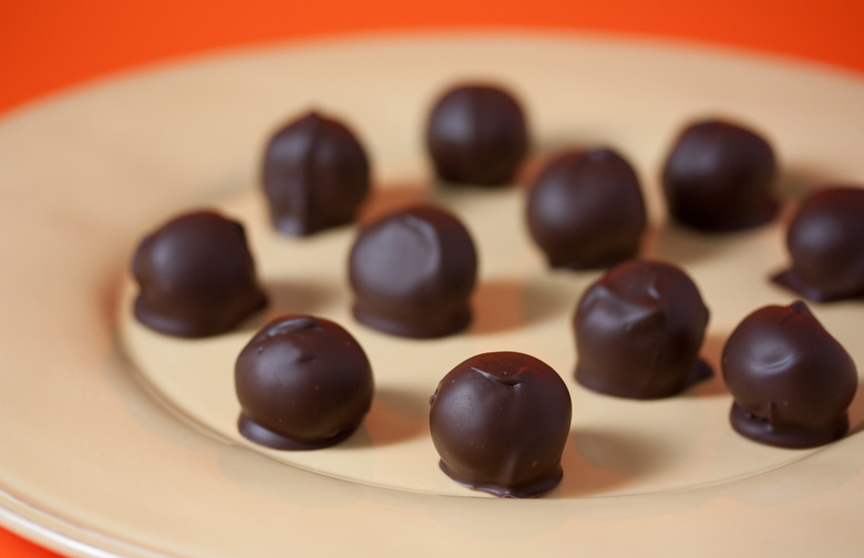 Easy Halloween Candy Chocolate Truffles