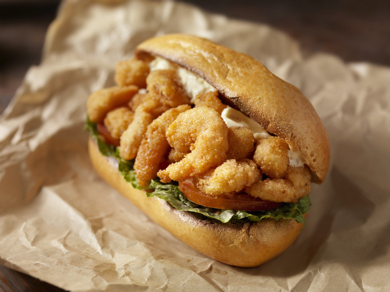 Shrimp Po Boy Sandwich