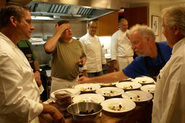 Chefs Plating in Kitchen