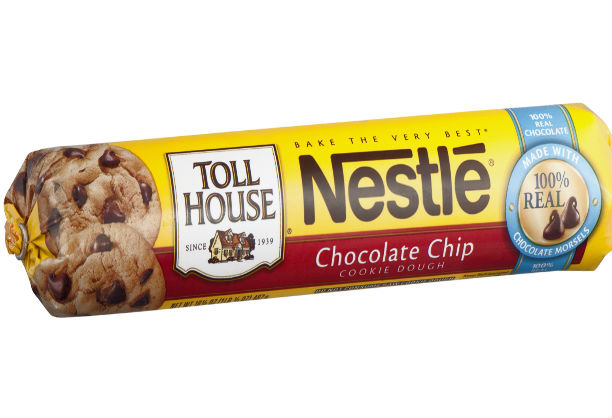 Roll of Toll House Cookie Dough