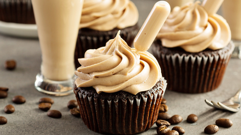 Irish cream cupcakes