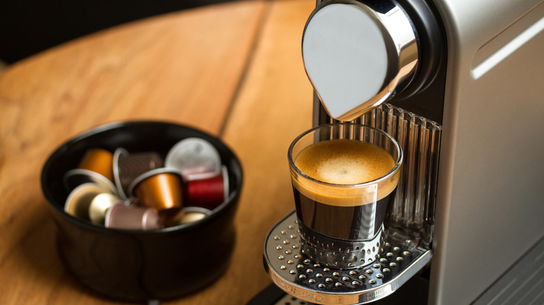 A Nespresso coffee machine