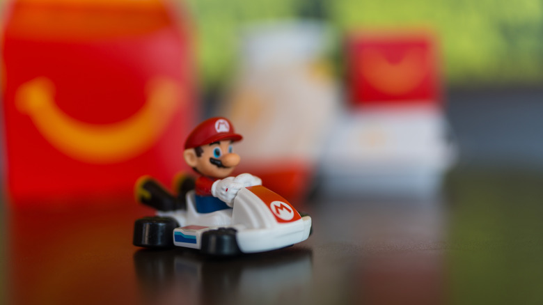 Mario Cart toy with a McDonald's Happy Meal