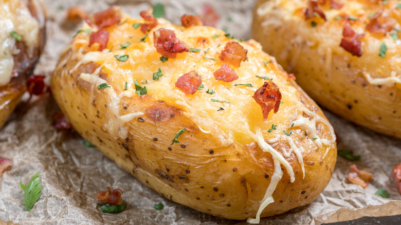 Baked potato with cheese