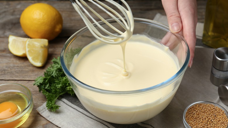 cream sauce whisked