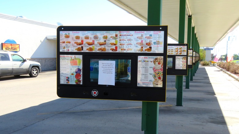 Sonic Drive-in menuboard