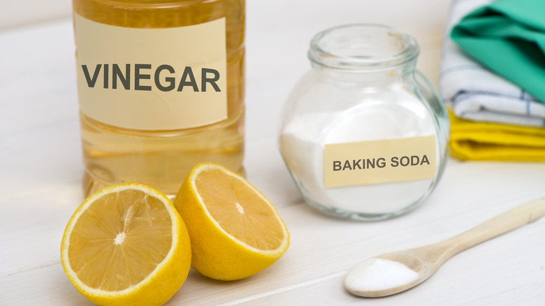 Vinegar and baking soda