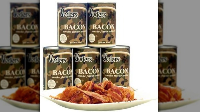 Yoder's canned bacon