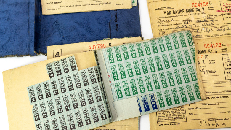 WWII ration books