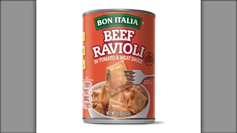 Bon Italia beef ravioli can