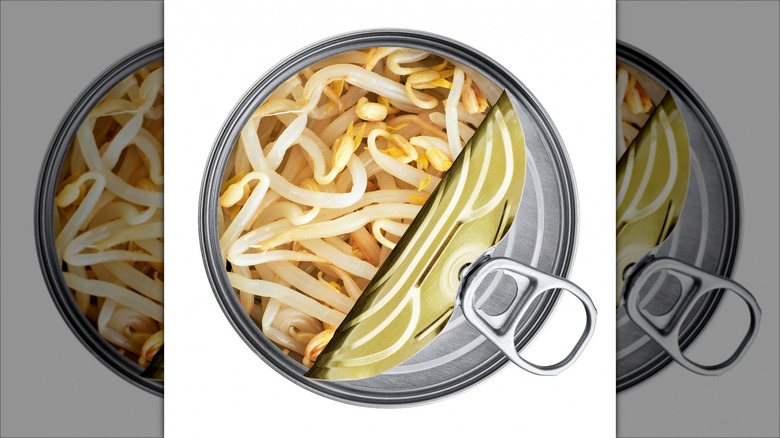 Canned bean sprouts lid