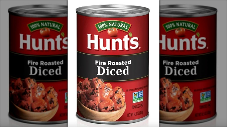 Hunt's fire roasted diced tomatoes