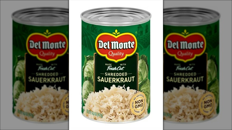 can of Del Monte sauerkraut 