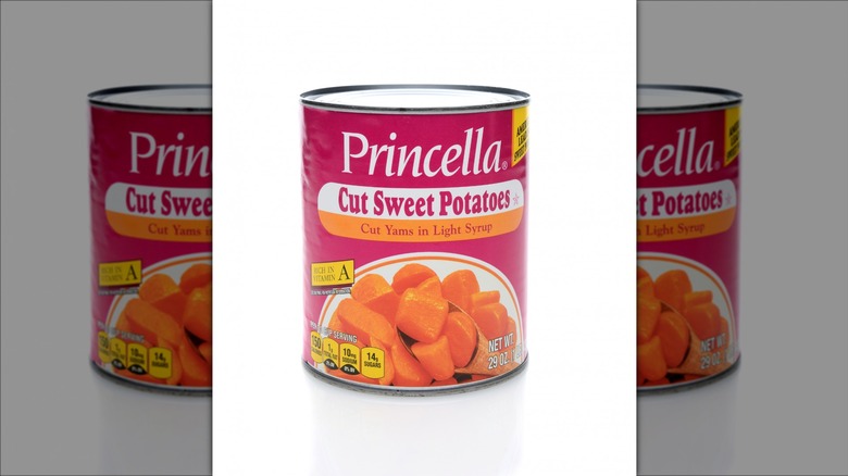 Canned cut sweet potatoes