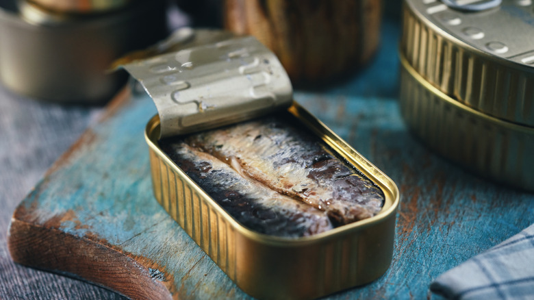 sardines in a can