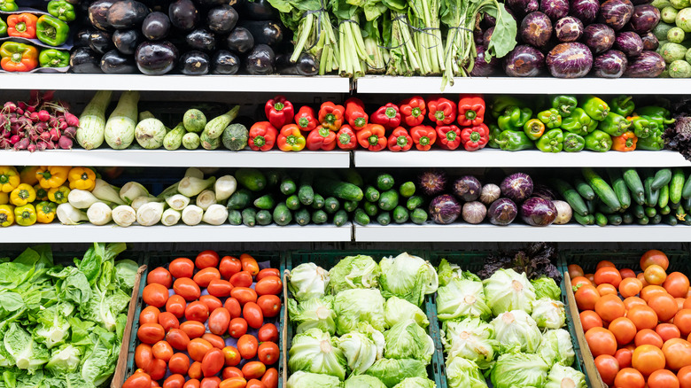 produce section of grocery