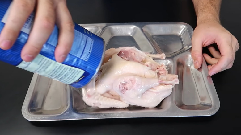 whole chicken straight from can