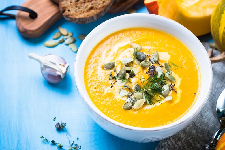 Carrot, Pumpkin & Ginger Soup