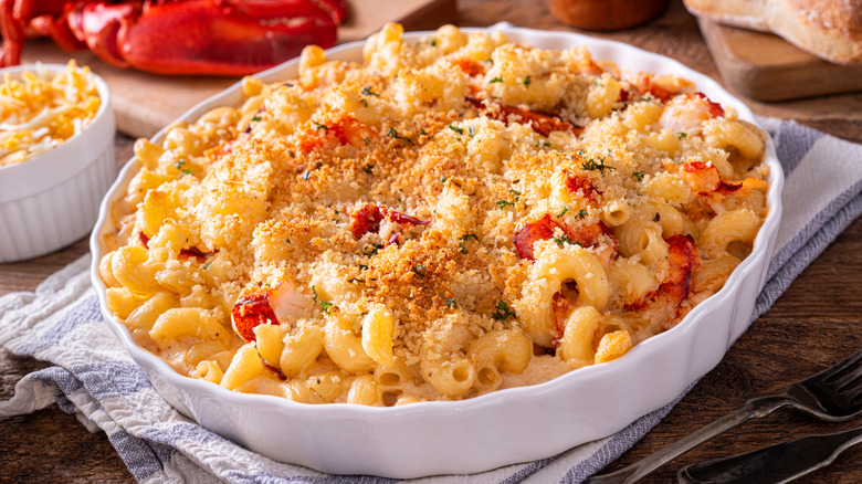 casserole topped with breadcrumbs