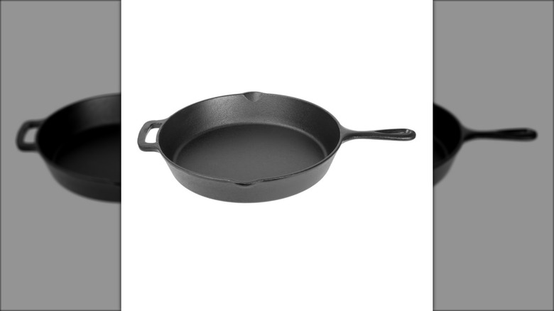 mainstays 12 inch skillet on white background