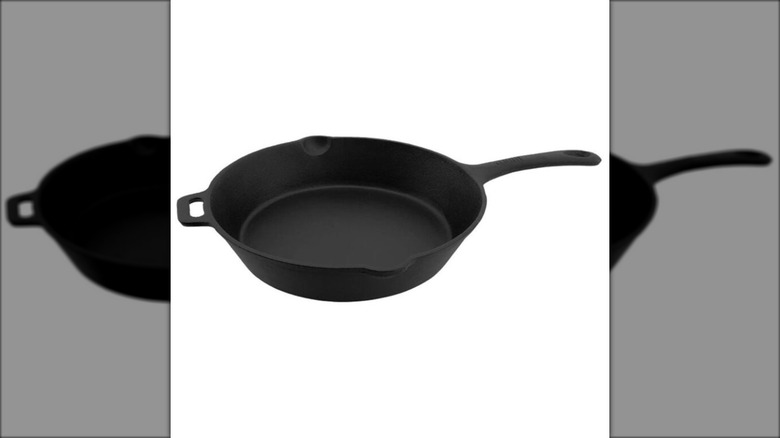 old mountain skillet on white background