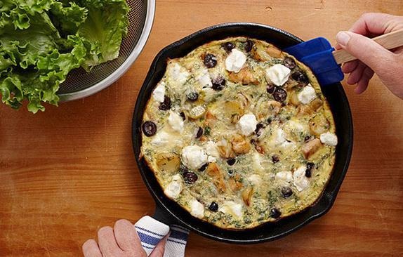 Chicken Frittata With Kalamata Olives