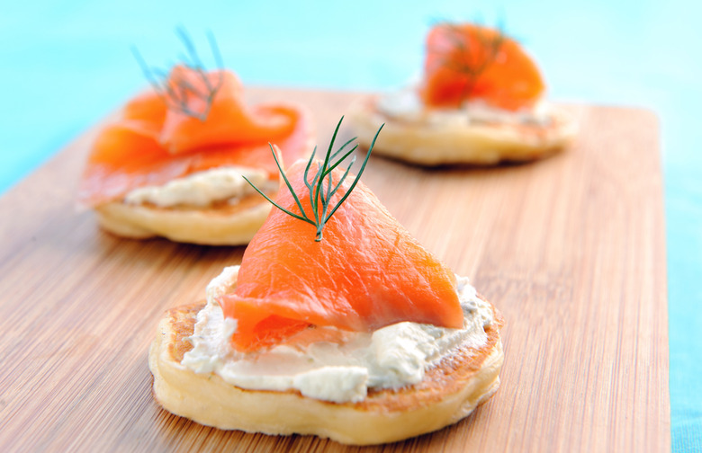 Salmon Blinis