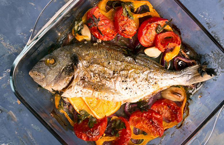 Black Bass With Caviar Vinaigrette