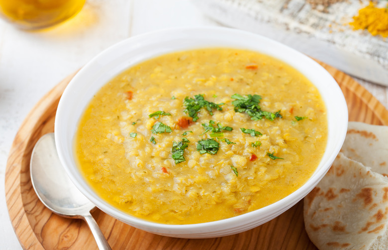 Ginger Coconut Lentil Soup