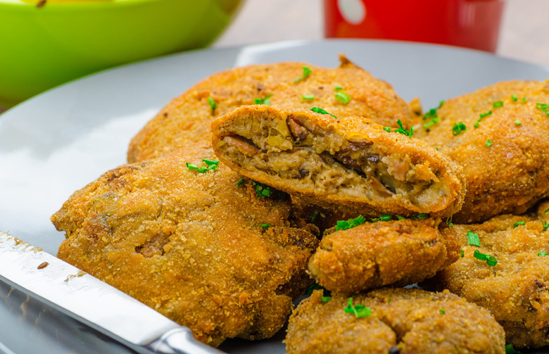 Portobello and Eggplant Schnitzel