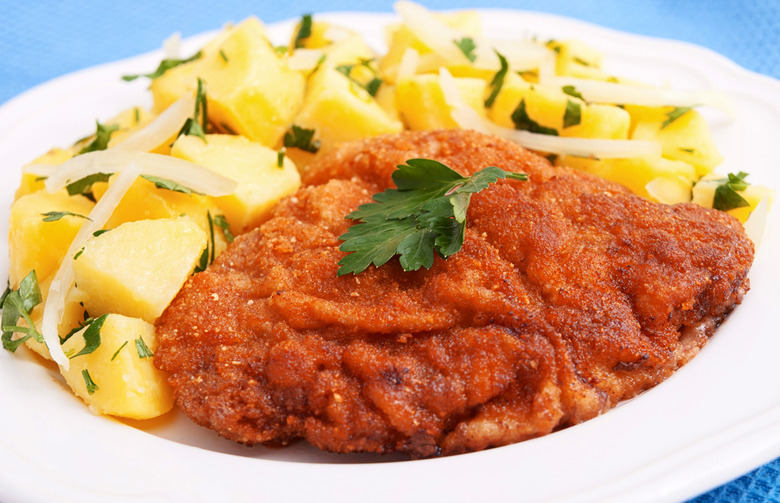 Wiener Schnitzel with Warm Potato Salad