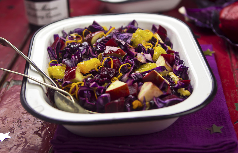 German Rotkohl - Spiced Red Cabbage with Apples and Wine