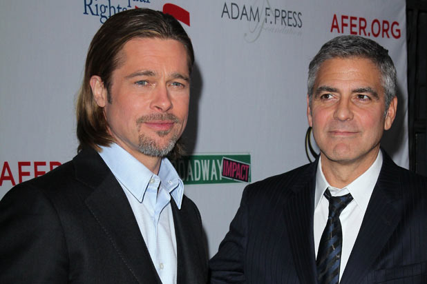 George Clooney and Brad Pitt