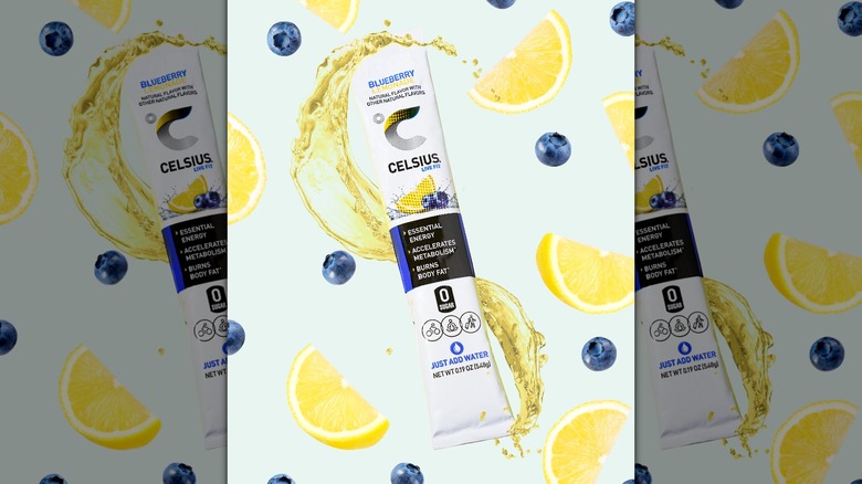 CELSIUS On-The-Go Powders Blueberry Lemonade flavor