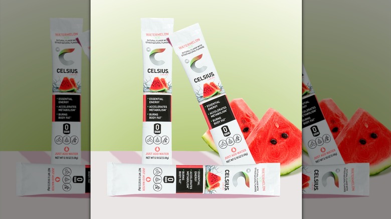 CELSIUS On-The-Go Powders Watermelon Ice flavor