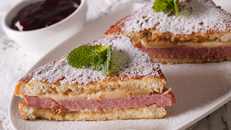 Monte Cristo with jam