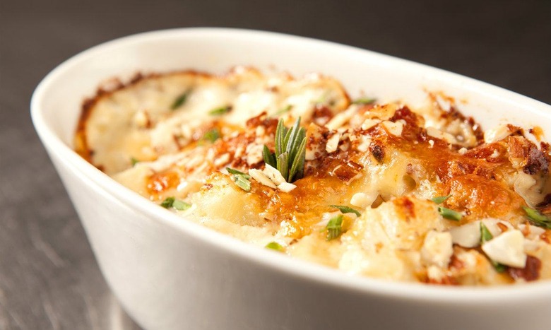 Cheesy Potato Mushroom Gratin