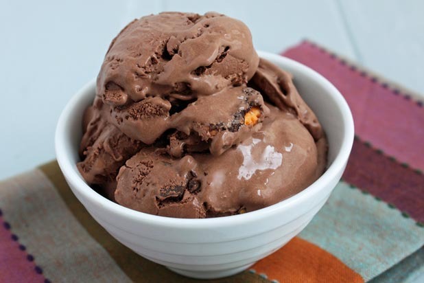 Chocolate Cheez-It Ice Cream