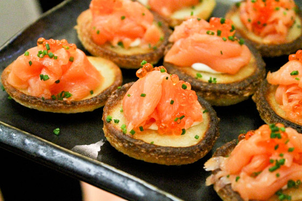 Smoked Salmon Buckwheat Blinis